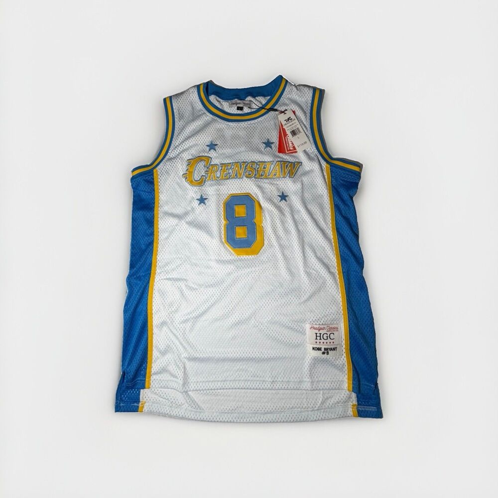 NWT Kobe Bryant Crenshaw #8 Headgear Classics Basketball Jersey Men’s L